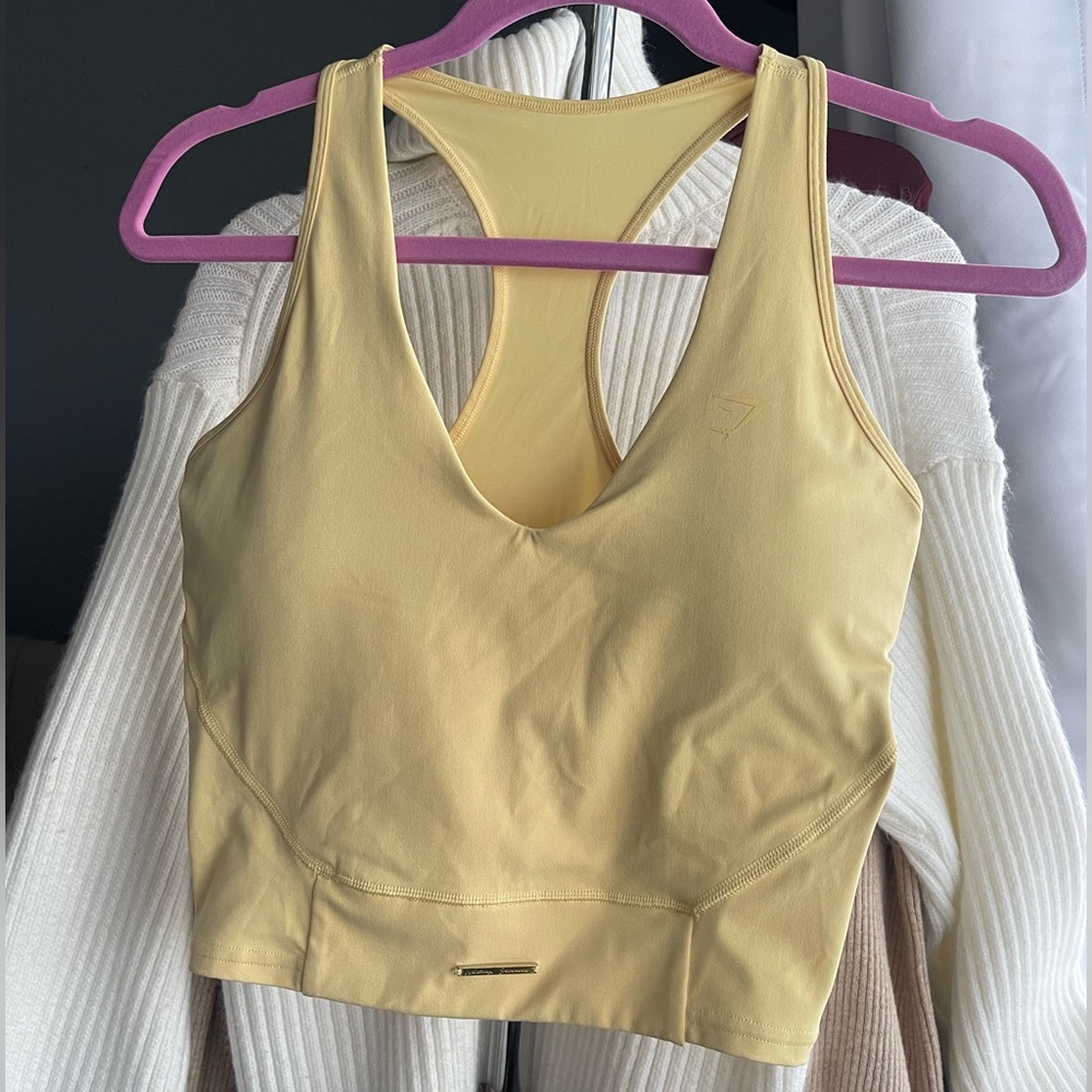 Gymshark Yellow Crop Top